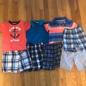 8-piece Boys 4T Summer Shirt/Shorts Lot